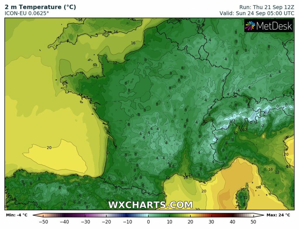 Vive fraîcheur au rendez-vous ce week-end.